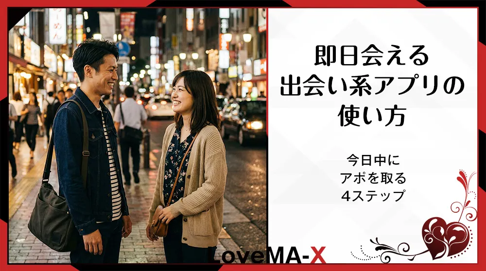 即日会える出会い系アプリの使い方